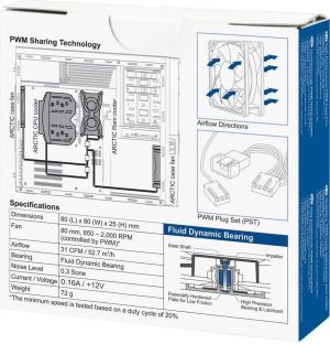 Wentylator Arctic F8 PWM PST (AFACO-080P0-GBA01) 6