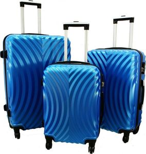 Pellucci Zestaw 3 walizek PELLUCCI RGL 760 Niebieskie uniwersalny 1