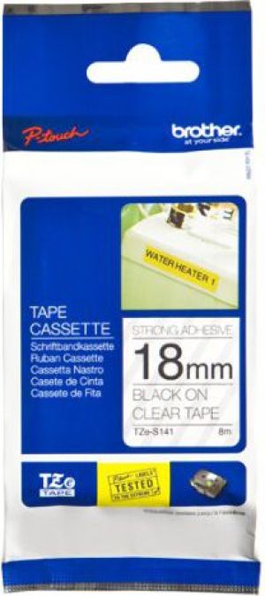 Brother Tapes TZeS141 18mm clear black (TZES141) 1