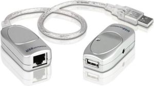 Adapter USB Aten USB - RJ45 Srebrny  (UCE60-AT) 1