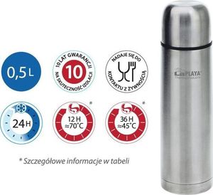 LaPLAYA Termos LaPLAYA High Performance stalowy 0,5 l. uniwersalny 1