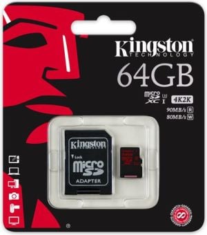 Karta Kingston MicroSDXC 64 GB  (SDCA3/64GB) 1