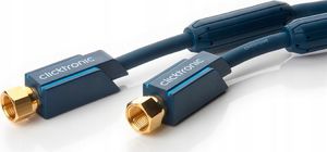 Clicktronic Kabel antenowy SAT gniazdo F ekranowany HQ 1 m 1