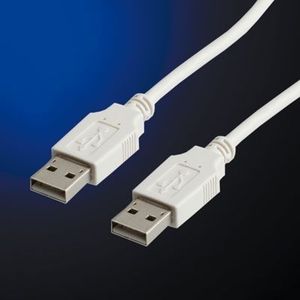 Kabel USB Value USB-A - USB-A 1.8 m Biały 1