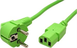 Kabel zasilający Roline ROLINE Kabel zasilający do monitora IEC 320-C13 1.8m zielony 1