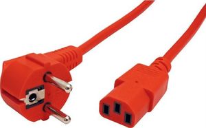 Kabel zasilający Roline ROLINE Kabel zasilający do monitora IEC 320-C13 1.8m czerwony 1