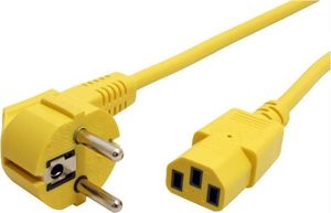 Kabel zasilający Roline ROLINE Kabel zasilający do monitora IEC 320-C13 1.8m żółty 1