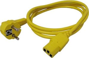 Kabel zasilający Roline ROLINE Kabel zasilający do monitora IEC 320-C13 1.8m żółty 2