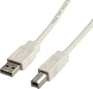 Kabel USB RBLINE USB-A - USB-B 0.8 m Szary 1