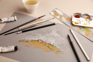 Clairefontaine Clairefontaine blok klejony Paint On Gris, A4, 30 ark. 250g uniw 2