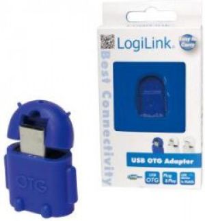 Adapter USB LogiLink Micro USB - USB Niebieski (AA0066) 1