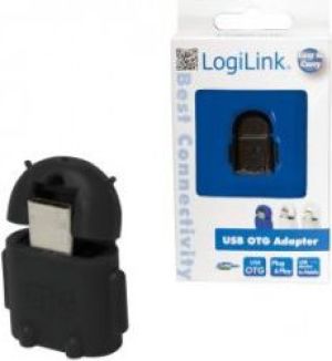 Adapter USB LogiLink Micro USB - USB Czarny (AA0062) 1