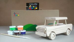 Akson Zestaw kreatywny Trabant + farby + pędzelek Profil uniw 1