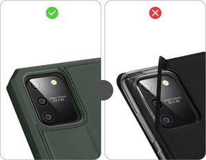 Dux Ducis DUX DUCIS Skin X kabura etui pokrowiec z klapką Samsung Galaxy S10 Lite zielony uniwersalny 9