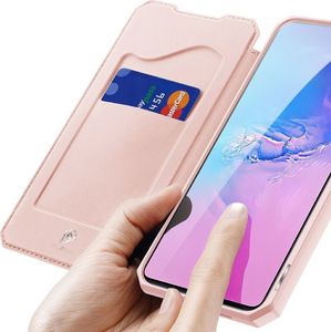 Dux Ducis DUX DUCIS Skin X kabura etui pokrowiec z klapką Samsung Galaxy S10 Lite różowy uniwersalny 3