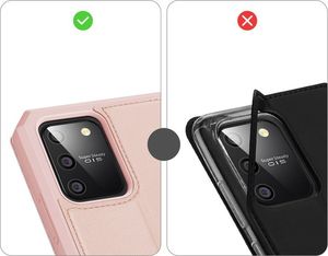 Dux Ducis DUX DUCIS Skin X kabura etui pokrowiec z klapką Samsung Galaxy S10 Lite różowy uniwersalny 8