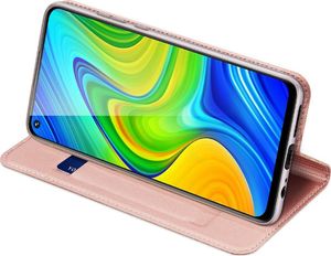 Dux Ducis DUX DUCIS Skin Pro kabura etui pokrowiec z klapką Xiaomi Redmi 10X 4G / Xiaomi Redmi Note 9 różowy uniwersalny 5