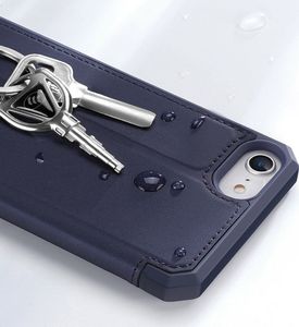 Dux Ducis DUX DUCIS Skin X kabura etui pokrowiec z klapką iPhone SE 2020 / iPhone 8 / iPhone 7 niebieski uniwersalny 8