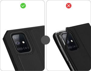 Dux Ducis DUX DUCIS Skin X kabura etui pokrowiec z klapką Samsung Galaxy A71 5G czarny uniwersalny 9