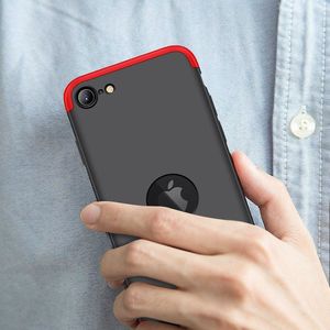 GKK GKK 360 Protection Case etui na całą obudowę przód + tył iPhone SE 2020 czarno-czerwony uniwersalny 7