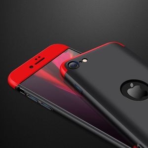 GKK GKK 360 Protection Case etui na całą obudowę przód + tył iPhone SE 2020 czarno-czerwony uniwersalny 8