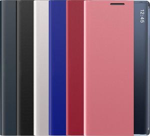 Hurtel New Sleep Case pokrowiec etui z klapką z funkcją podstawki Samsung Galaxy Note 10 Lite różowy uniwersalny 11