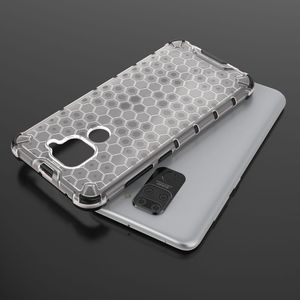 Hurtel Honeycomb etui pancerny pokrowiec z żelową ramką Xiaomi Redmi 10X 4G / Xiaomi Redmi Note 9 czerwony uniwersalny 6