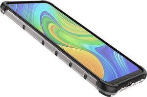 Hurtel Honeycomb etui pancerny pokrowiec z żelową ramką Xiaomi Redmi 10X 4G / Xiaomi Redmi Note 9 czerwony uniwersalny 8