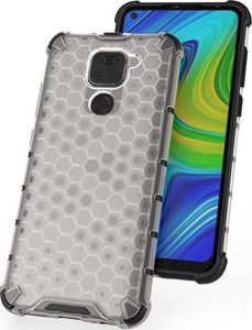 Hurtel Honeycomb etui pancerny pokrowiec z żelową ramką Xiaomi Redmi 10X 4G / Xiaomi Redmi Note 9 czarny uniwersalny 6