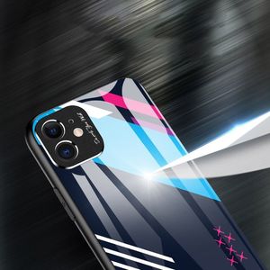 Hurtel Color Glass Case etui pokrowiec nakładka ze szkła hartowanego z osłoną na aparat Huawei P30 Lite pattern 3 uniwersalny 7