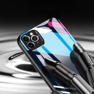 Hurtel Color Glass Case etui pokrowiec nakładka ze szkła hartowanego z osłoną na aparat iPhone 11 Pro pattern 4 uniwersalny 9