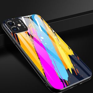 Hurtel Color Glass Case etui pokrowiec nakładka ze szkła hartowanego z osłoną na aparat Xiaomi Redmi Note 9 Pro / Redmi Note 9S pattern 5 uniwersalny 12