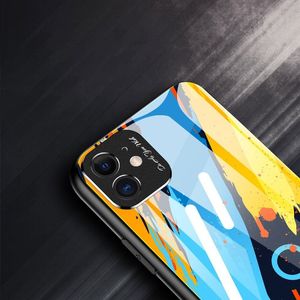 Hurtel Color Glass Case etui pokrowiec nakładka ze szkła hartowanego z osłoną na aparat Xiaomi Redmi Note 9 Pro / Redmi Note 9S pattern 4 uniwersalny 4
