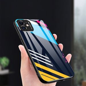Hurtel Color Glass Case etui pokrowiec nakładka ze szkła hartowanego z osłoną na aparat Xiaomi Redmi Note 9 Pro / Redmi Note 9S pattern 4 uniwersalny 5