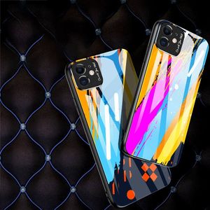 Hurtel Color Glass Case etui pokrowiec nakładka ze szkła hartowanego z osłoną na aparat Xiaomi Redmi Note 9 Pro / Redmi Note 9S pattern 2 uniwersalny 2
