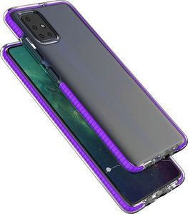 Hurtel Spring Case pokrowiec żelowe etui z kolorową ramką do Xiaomi Redmi Note 9 Pro / Redmi Note 9S jasnoniebieski uniwersalny 4