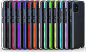Hurtel Spring Case pokrowiec żelowe etui z kolorową ramką do Xiaomi Redmi Note 9 Pro / Redmi Note 9S różowy uniwersalny 5
