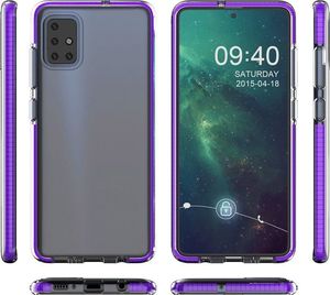 Hurtel Spring Case pokrowiec żelowe etui z kolorową ramką do Xiaomi Redmi Note 9 Pro / Redmi Note 9S czarny uniwersalny 2