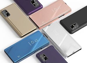 Hurtel Clear View Case futerał etui z klapką Samsung Galaxy A71 5G różowy uniwersalny 8