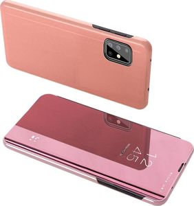 Hurtel Clear View Case futerał etui z klapką Samsung Galaxy A51 5G / Galaxy A31 różowy uniwersalny 1