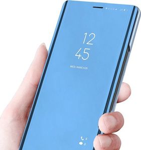 Hurtel Clear View Case futerał etui z klapką Huawei Y6p różowy uniwersalny 4