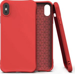 Hurtel Soft Color Case elastyczne żelowe etui do iPhone XS Max czerwony uniwersalny 1