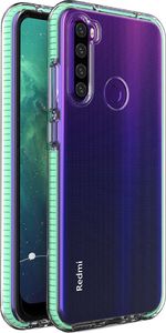 Hurtel Spring Case pokrowiec żelowe etui z kolorową ramką do Xiaomi Redmi Note 8T miętowy uniwersalny (59073-uniw) - 59073-uniw 1