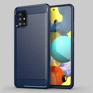 Hurtel Carbon Case elastyczne etui pokrowiec Samsung Galaxy A51 5G czarny uniwersalny 12