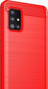 Hurtel Carbon Case elastyczne etui pokrowiec Samsung Galaxy A51 5G czarny uniwersalny 8