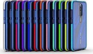 Hurtel Spring Case pokrowiec żelowe etui z kolorową ramką do Xiaomi Redmi 8A / Xiaomi Redmi 8 jasnoniebieski uniwersalny 5