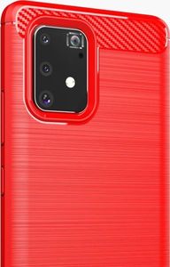 Hurtel Carbon Case elastyczne etui pokrowiec Samsung Galaxy S10 Lite czarny uniwersalny 9