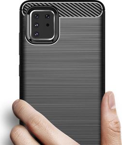 Hurtel Carbon Case elastyczne etui pokrowiec Samsung Galaxy Note 10 Lite niebieski uniwersalny 4