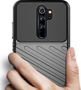 Hurtel Thunder Case elastyczne pancerne etui pokrowiec Xiaomi Redmi Note 8 Pro czarny uniwersalny 4