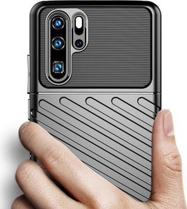 Hurtel Thunder Case elastyczne pancerne etui pokrowiec Huawei P30 Pro zielony uniwersalny 4